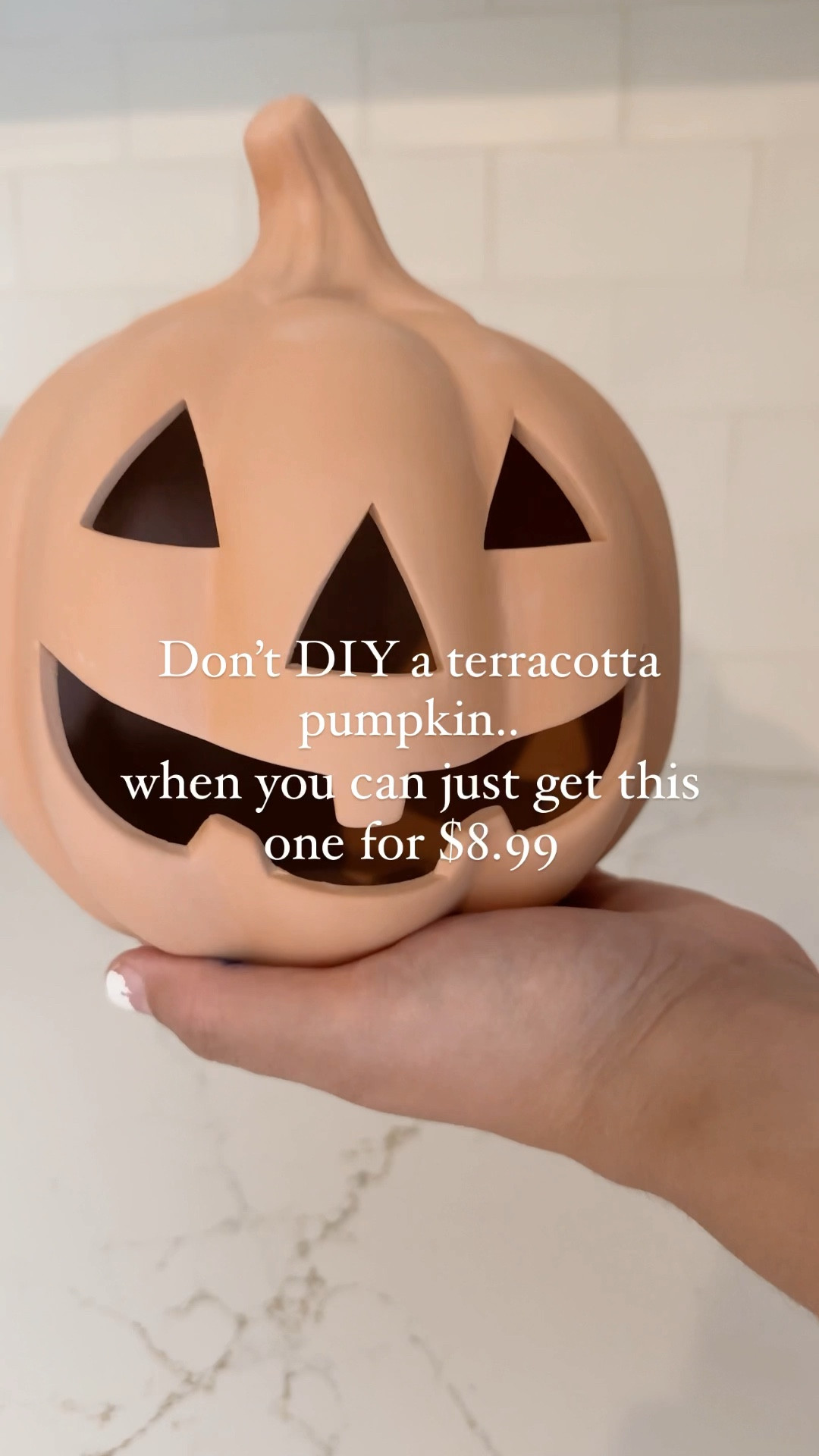 Terracotta pumpkin that’s $8.99 at 40% off!

#LTKhome #LTKfindsunder50 #LTKSeasonal