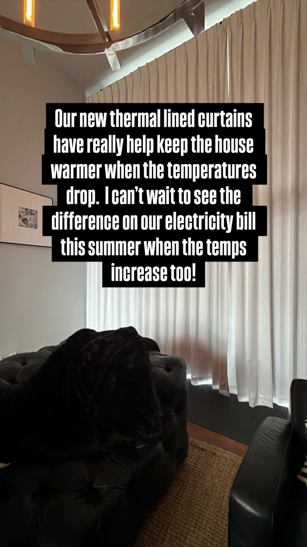 Our new thermal lined curtains have really help keep the house warmer when the temperatures drop.  I can’t wait to see the difference on our electricity bill this summer when the temps increase too! @twopagescurtains

#LTKmomlife #LTKHome #LTKstorytime