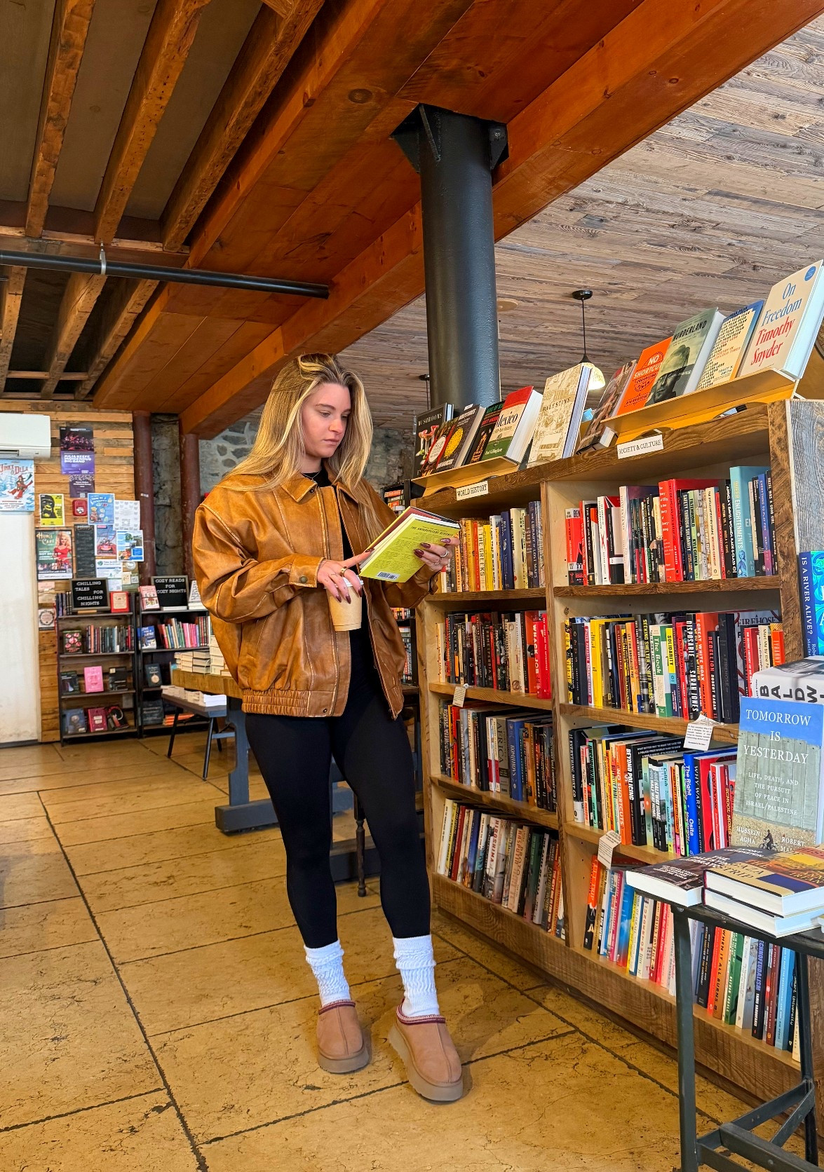 This leather jacket can be dressed up or down and it’s soooo warm! Wearing a medium for an oversized look

#LTKSeasonal #LTKHoliday #LTKGiftGuide