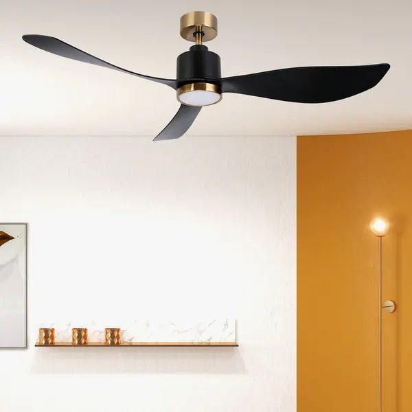 Ovios 52-inch Modern Ceiling Fan with Light & Remote Control - On Sale - Overstock - 36023491 | Bed Bath & Beyond