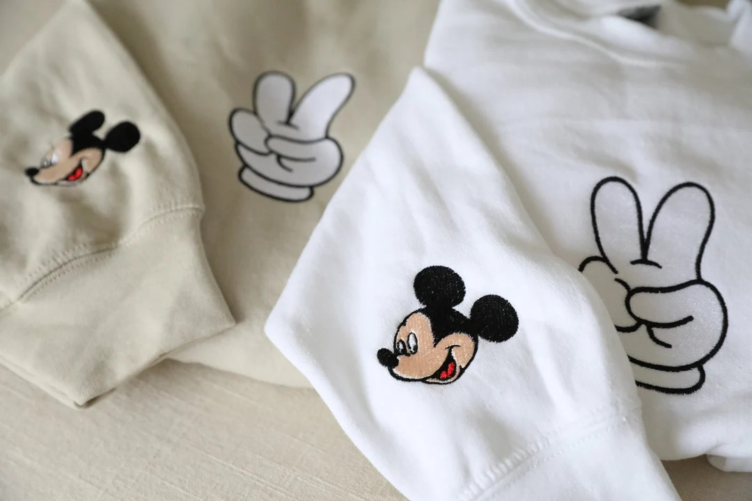 Adult Disney Inspired Sweatshirt Mickey Inspired Peace Sign - Etsy | Etsy (US)