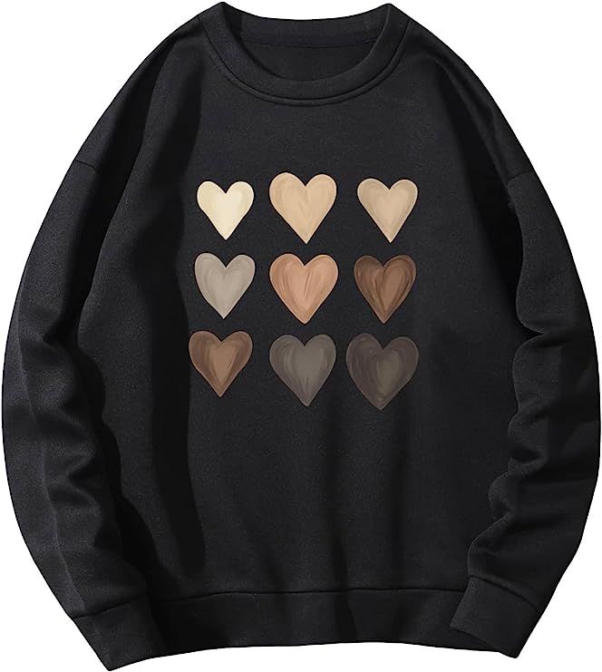 SOLY HUX Women's Letter Graphic Print Pullover Casual Tops Sweaters Crewneck Long Sleeve Sweatshi... | Amazon (US)