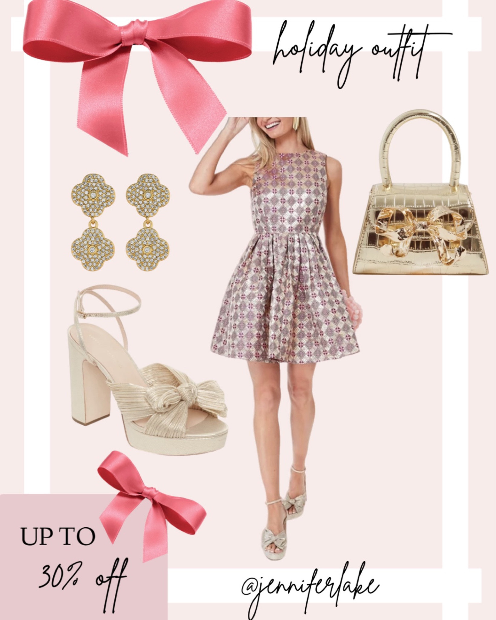 Holiday outfit, winter dress, party dresses, platform heels, bow bag, Asha gold earrings. Get up to 30% off.

#LTKsalealert #LTKGiftGuide #LTKwedding #LTKshoecrush #LTKitbag #LTKcurves #LTKCyberWeek

#LTKSeasonal #LTKstyletip #LTKHoliday