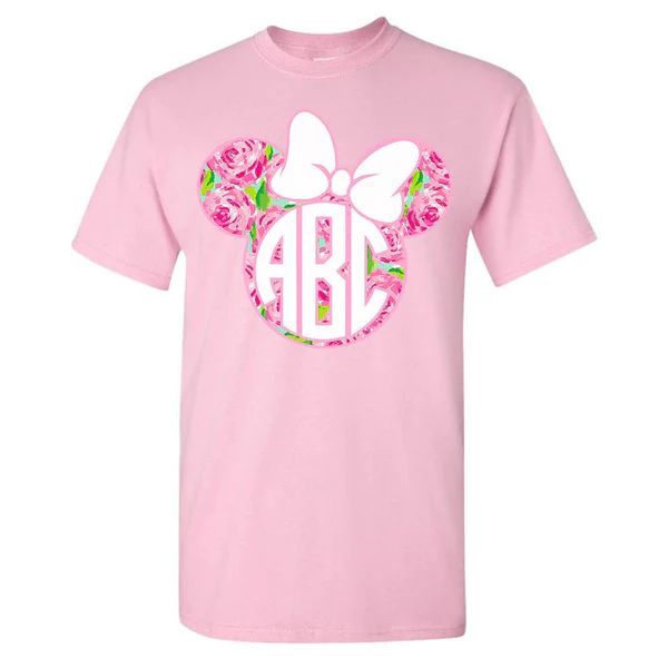 Monogrammed 'Lilly Minnie Mouse' Basic T-Shirt | United Monograms