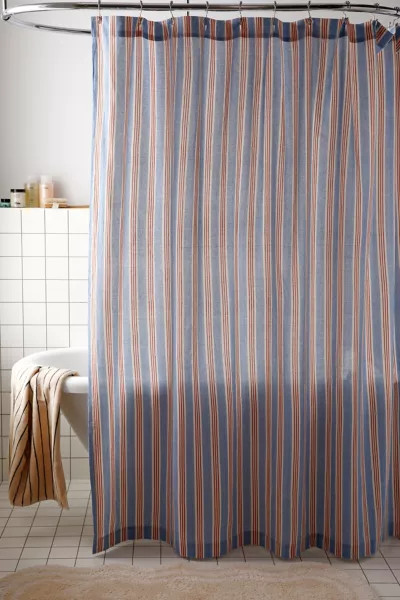 Multi-Striped Patterned Shower Curtain | Urban Outfitters (US and RoW)