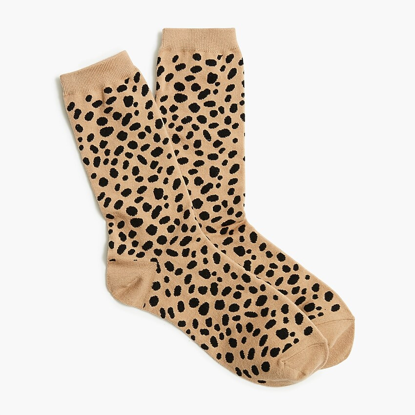 Cheetah spots trouser socks | J.Crew Factory