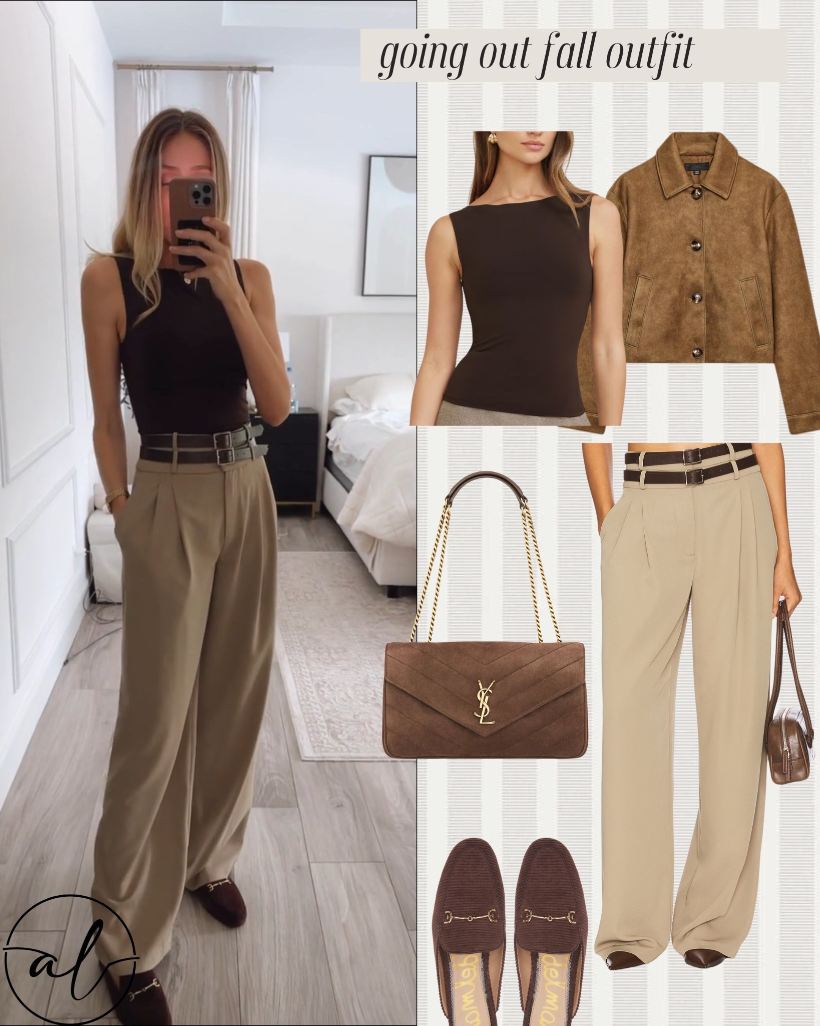 Going out fall outfit - stylish and elegant pants. I’m in love with mine. Runs tts, wearing size small I’m 5’9” for your reference. The perfect dress pants for tall ladies 

#LTKSeasonal #LTKTall #LTKU