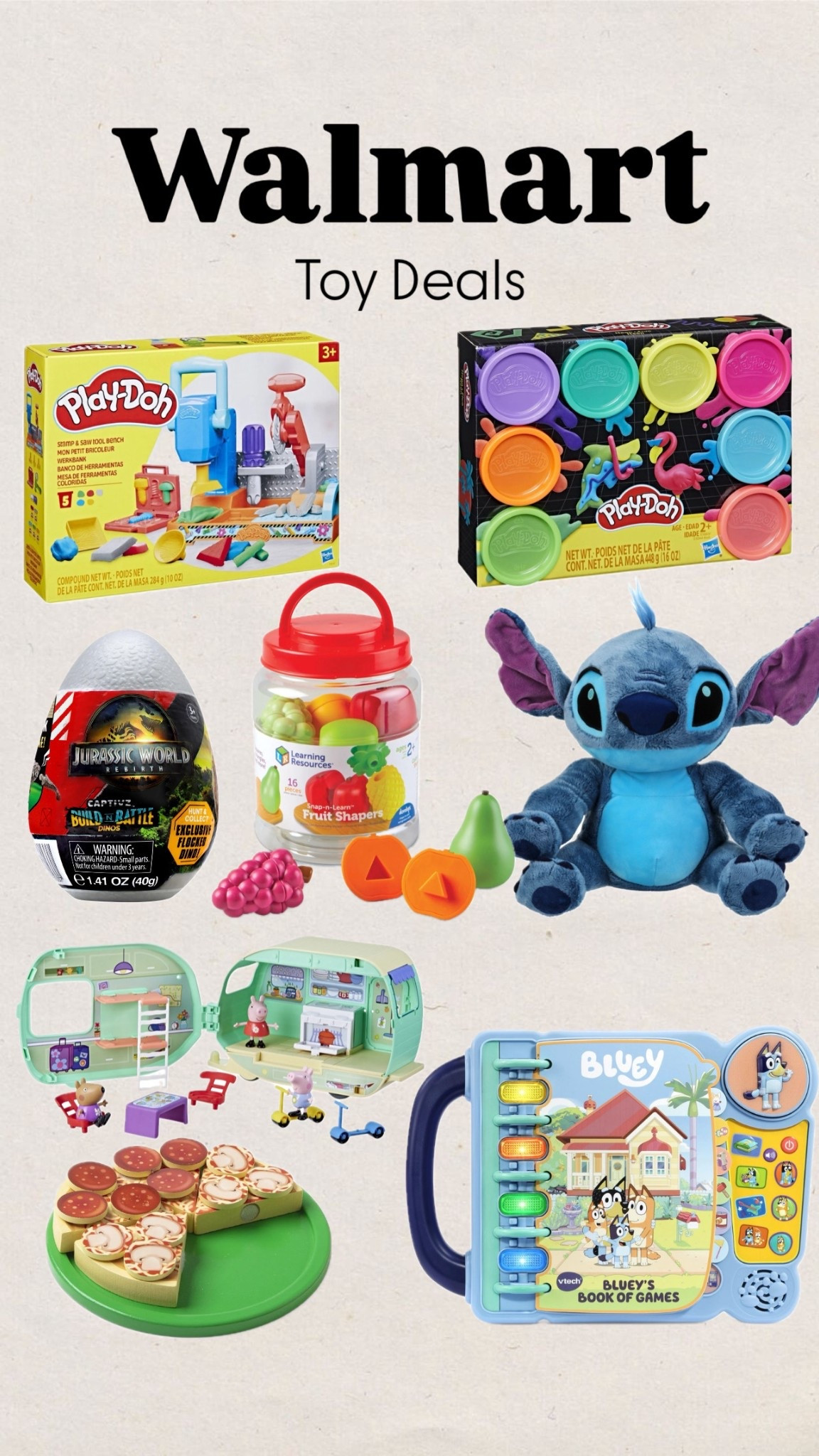 Walmart toy deals
Toys on sale
Christmas gift
Pink play house
Minnie Mouse
Toys under $10
Melissa and Doug 
Play doh 
Lilo and stitch
Bluey 

#LTKKids #LTKSaleAlert #LTKFindsUnder50
