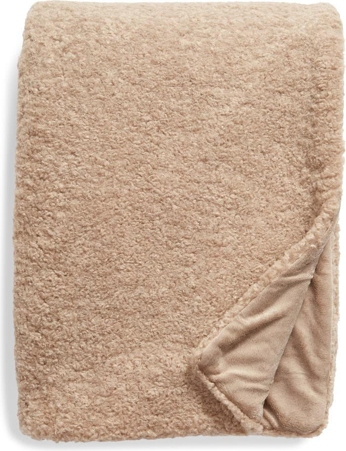 Teddy Faux Fur Oversize Throw Blanket | Nordstrom