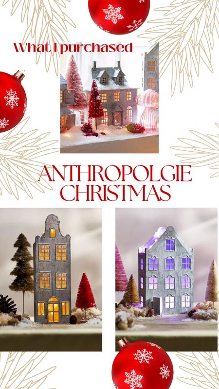 So excited to receive these gorgeous holiday houses made of zinc from Anthropologie 

#LTKHoliday #LTKSeasonal #LTKhome