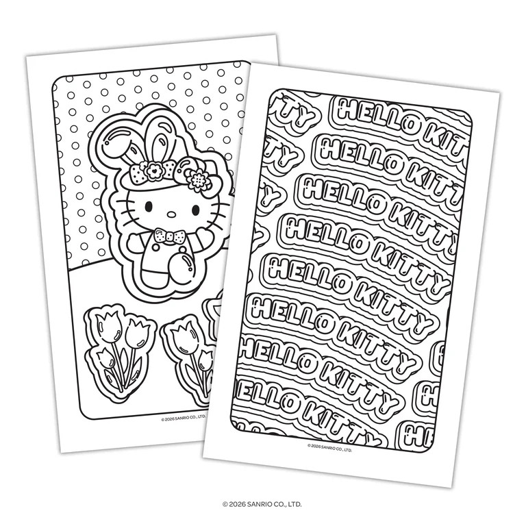 Hello Kitty Easter Activity Play Pack with Coloring Book and Mini Markers, Paperback by Bendon | Walmart (US)