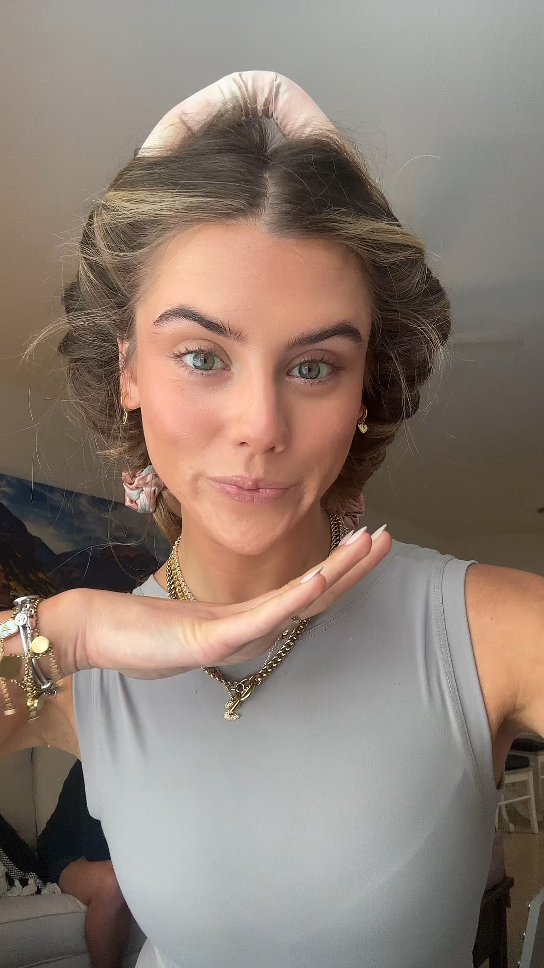 Kitsch Satin Heatless Curling Set - Heatless Hair Curlers to Sleep in - Heatless Curls Overnight - Heatless Curling Rod - No Heat Curls Overnight - Overnight Blowout Rods - Soft Hair Rollers. My greatest hair hack has got to be sleeping in a hair ribbon. This is what gives me my heatless hair curls. These curls are always bouncy, voluminous, shiny, and perfection that require absolutely zero heat, saving my hair on necessary, heat damage while still getting those desirable curls. I have lots of tutorials on how I put them in my hair saved my TikTok and Instagram @sloanevosen. TUTORIAL: https://www.tiktok.com/t/ZP8Y6b72q/ #hair #heatlesscurls #heatlesshair #heatlesswaves #hairstyles #hairhack #hairhealth #heatlesshairstyles #hairroutine #hairribbon #heatlesshaircurler 

#LTKBeauty #LTKgrwm #LTKmorningroutine