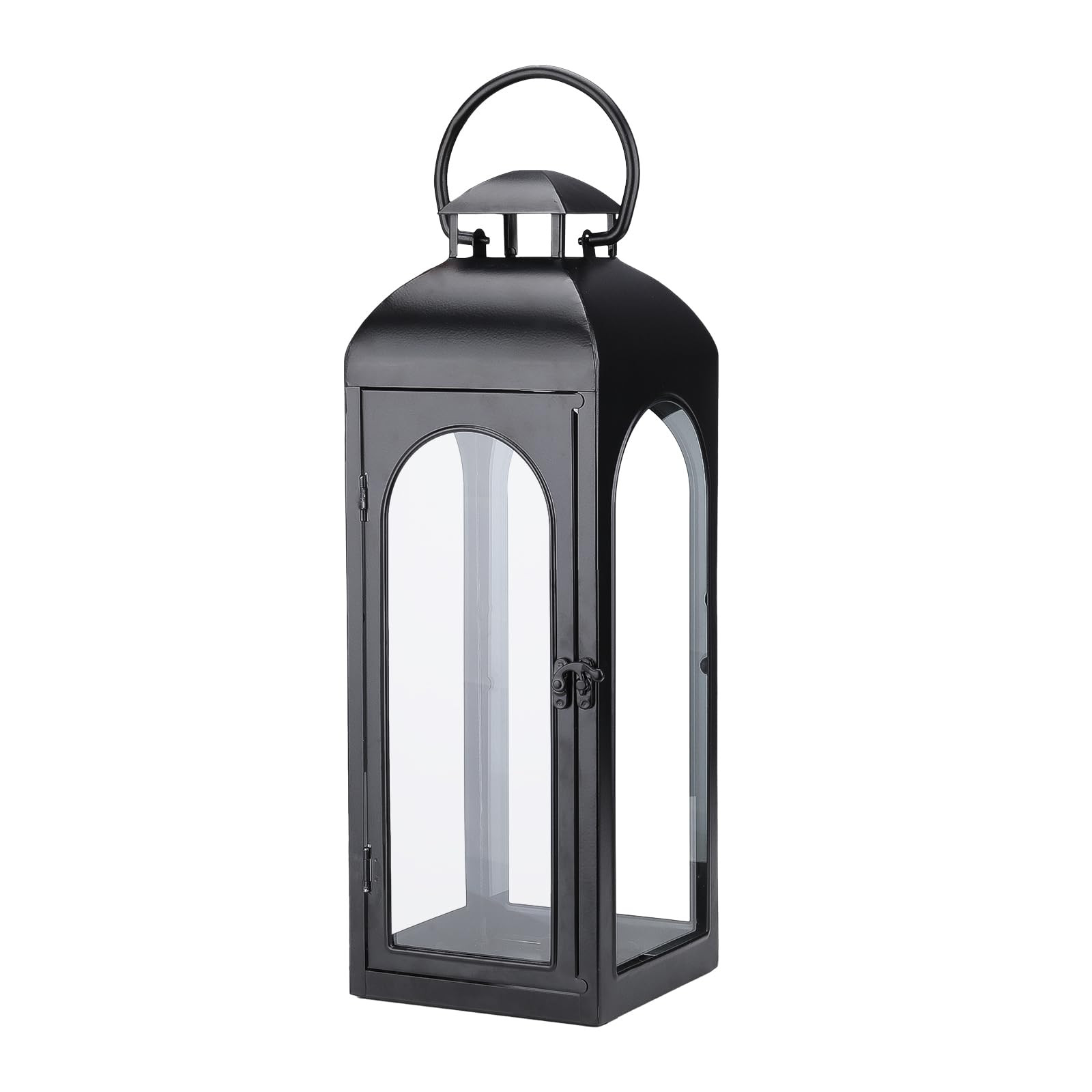 16 Inches Metal and Tempered Glass Candle Lantern - Premium Outdoor Lantern, Decorative Lanterns ... | Amazon (US)