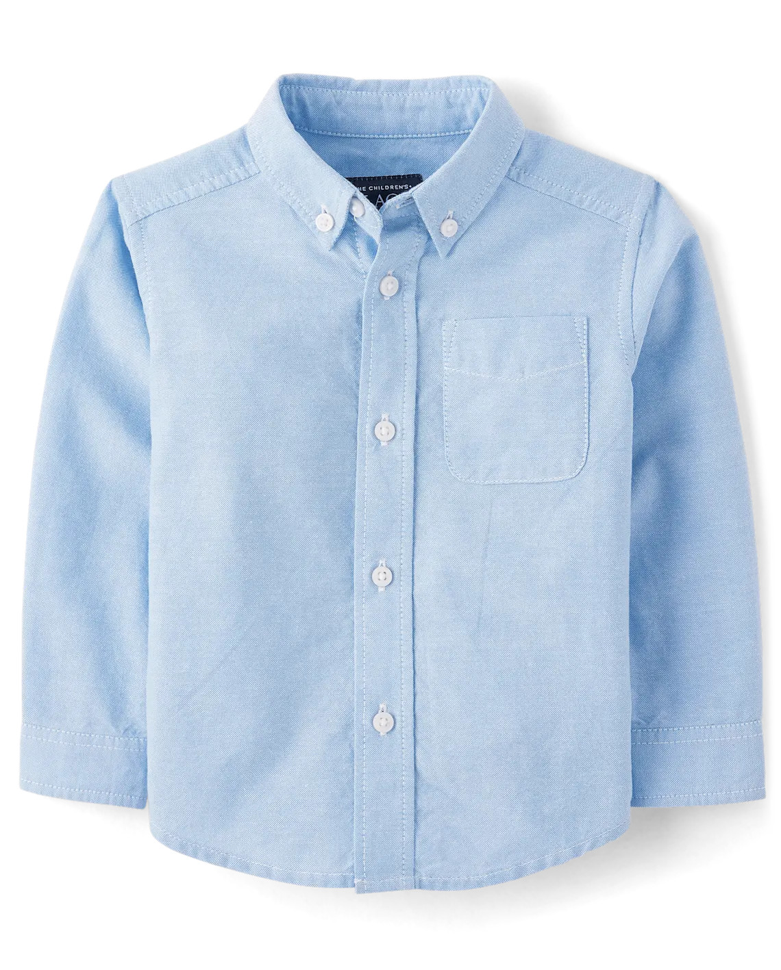 Baby And Toddler Uniform Oxford Button Down Shirt - blue | The Children's Place