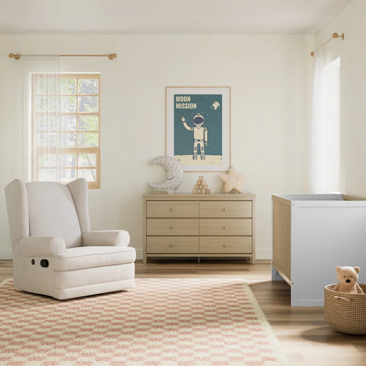 Alpine 6 Drawer Double Dresser | Wayfair North America