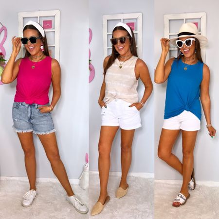Affordable spring & summer tank tops

Tank Tops: S
Denim Shorts (pink top): 5
Button Fly White Shorts (blue top): 4
White Shorts (neutral top): 2

💚𝐒𝐨𝐣𝐨𝐬 𝐒𝐮𝐧𝐠𝐥𝐚𝐬𝐬𝐞𝐬 𝟏𝟎% 𝐨𝐟𝐟 𝐜𝐨𝐝𝐞 (on Amazon): 𝐒𝐉𝐋𝐈𝐍𝐙𝟑𝟎𝐀⁣
*works on ALL Sojos glasses, enter at checkout on AMZ⁣

Spring outfit, spring fashion, casual outfit, summer outfit, summer fashion, neutral outfit, vacation outfit, spring break looks, pajama hat, white beach hat, spring shoes, spring sandals, summer shoes, summer sandals, white shorts, denim shorts 

#LTKSeasonal #LTKstyletip #LTKfindsunder50