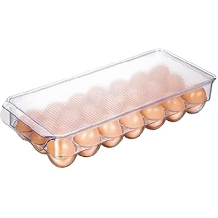 Utopia Home Egg Container For Refrigerator - 14 Egg Container With Lid & Handle, Egg Holder For Refr | Amazon (US)