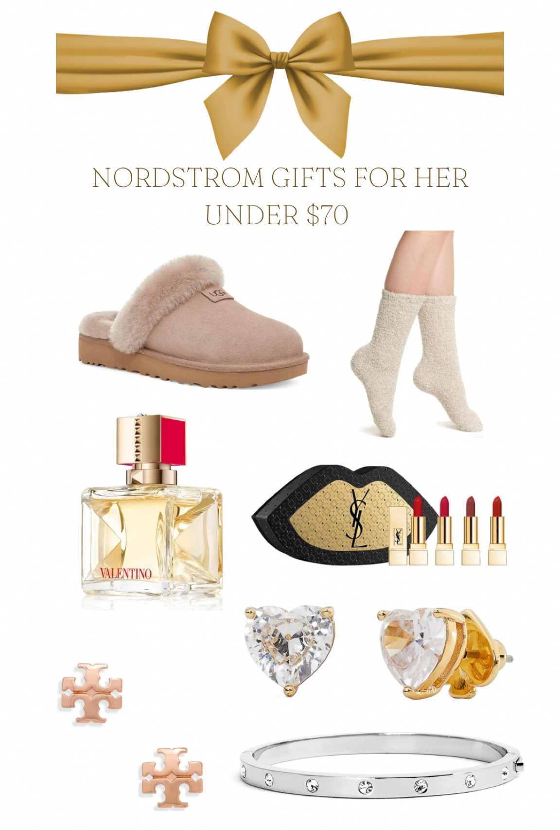 The perfect gifts for her under $70! #giftideas #nordstrom #nordstromsale #giftsforher #uggs #toryburch #valentino #christmasgifts

#LTKHoliday #LTKGiftGuide #LTKCyberweek