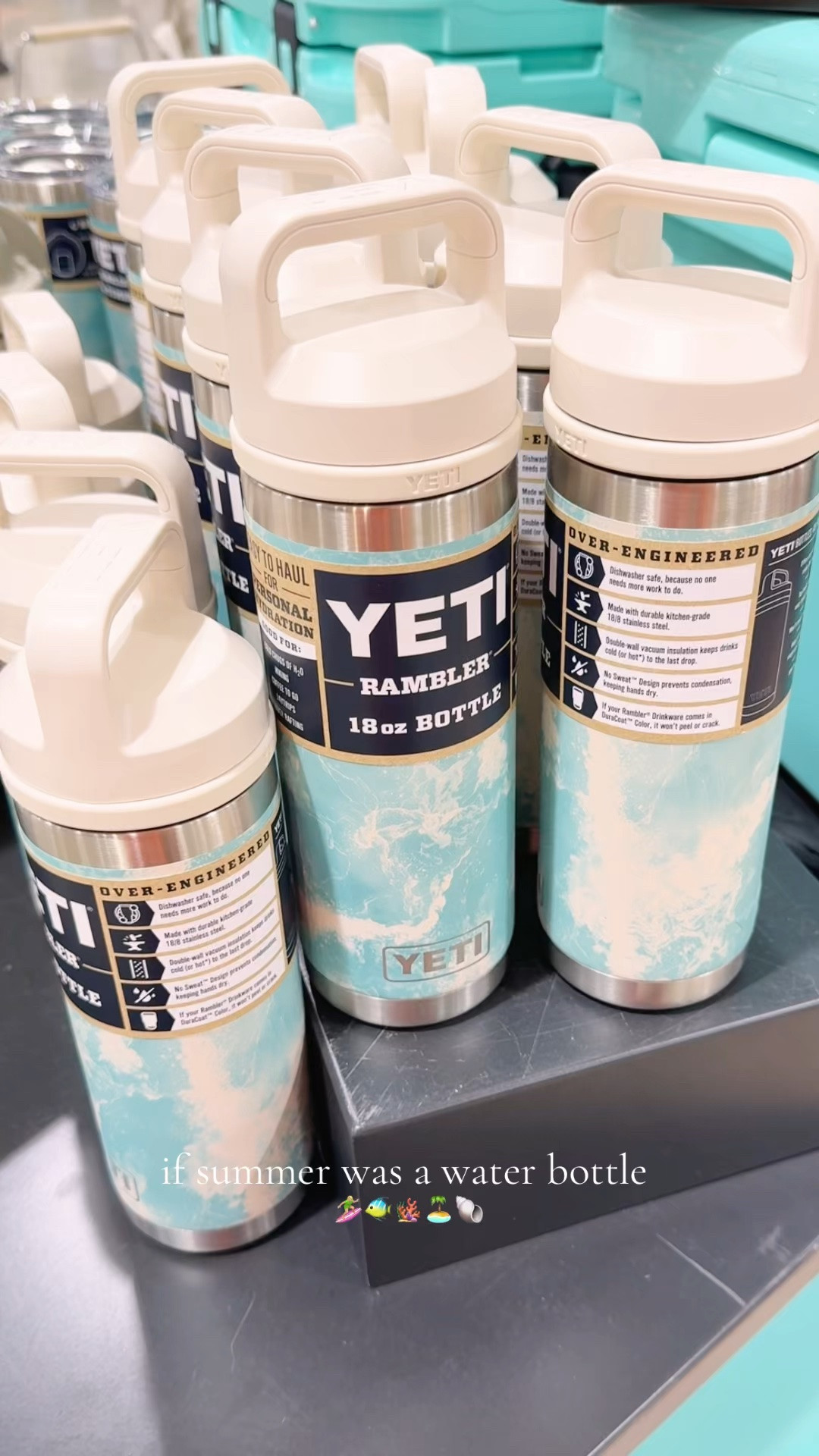 If summer was a water bottle 🩵🐠✨ #yeti #yetirambler

#LTKTravel #LTKActive #LTKU