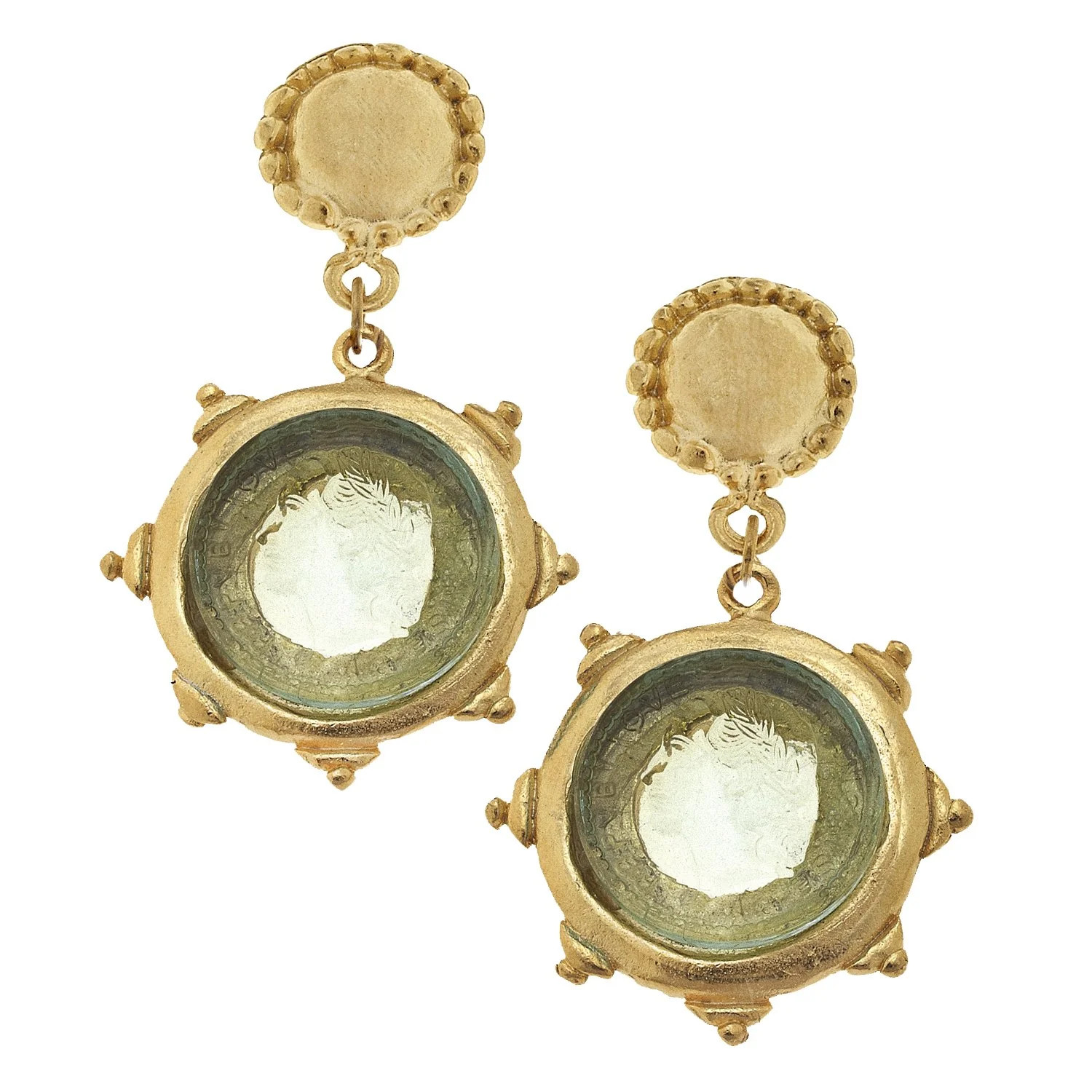 Venetian Glass Coin Earrings | Susan Shaw