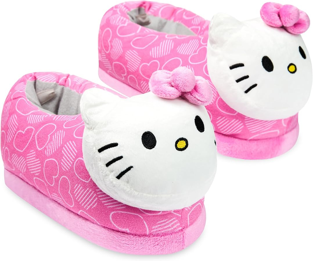 Hello Kitty Girls' 3D Kawaii Slippers | Amazon (US)