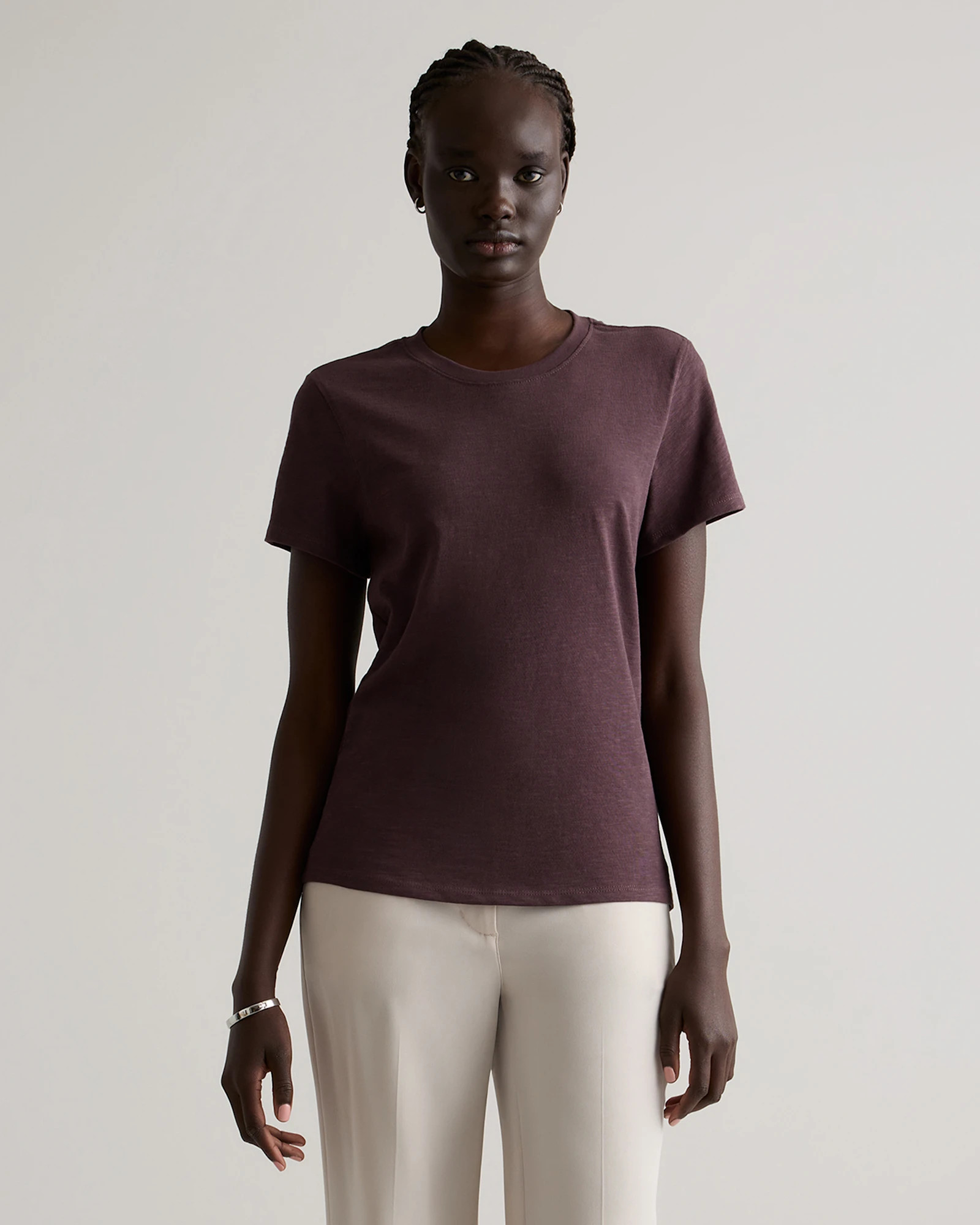 100% Organic Cotton Slub Crewneck Tee | Quince
