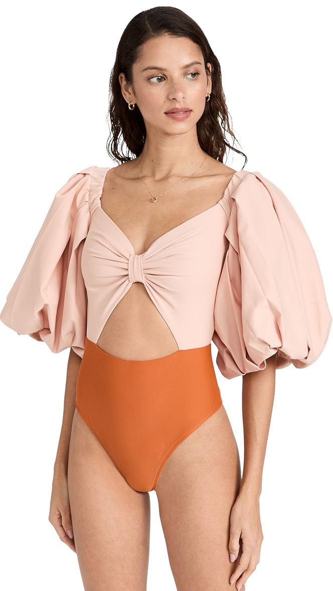 Puff Sleeve One Piece | Shopbop