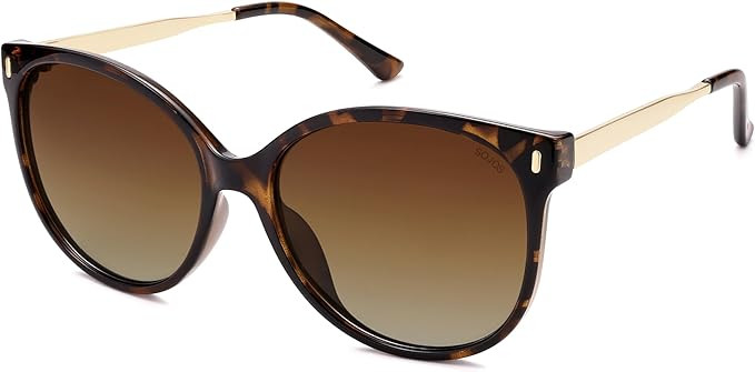 SOJOS Round Polarized Sunglasses for Women Men Oversized Trendy UV Protection Shades | Amazon (US)
