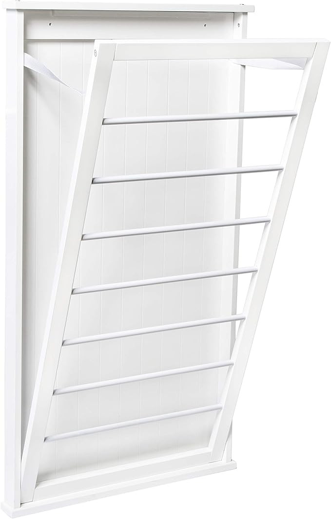 Honey-Can-Do DRY-04445 Large Wall-Mounted Drying Rack, White | Amazon (US)