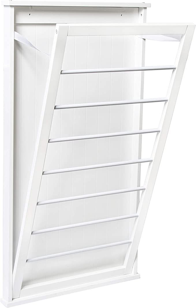 Honey-Can-Do DRY-04445 Large Wall-Mounted Drying Rack, White | Amazon (US)