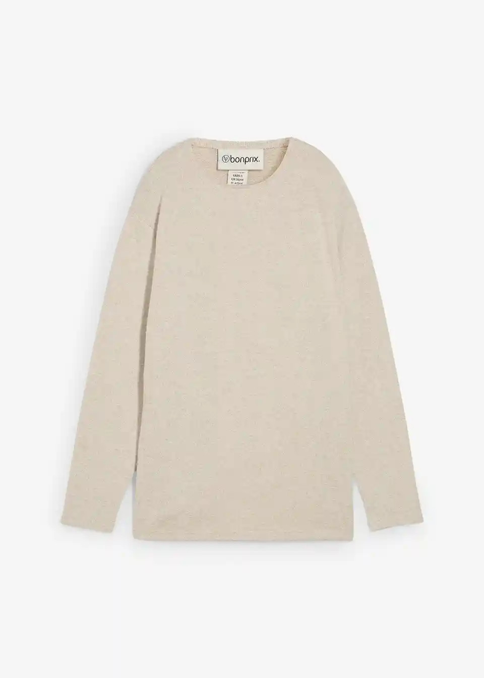 Long-Sweatshirt in Strickoptik | Bonprix DE