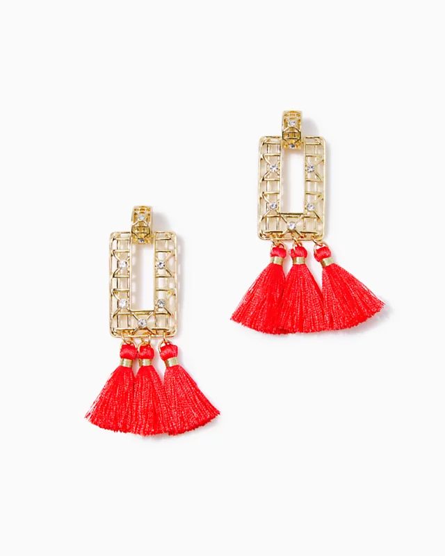 Island Vibes Tassel Earrings | Lilly Pulitzer | Lilly Pulitzer