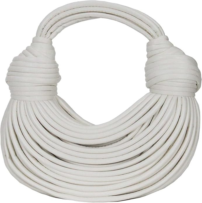 Qiayime Hand-Woven Bread Women's Clutch Top Handle Satchel Shoulder Crossbody Creative Noodles Pu... | Amazon (US)