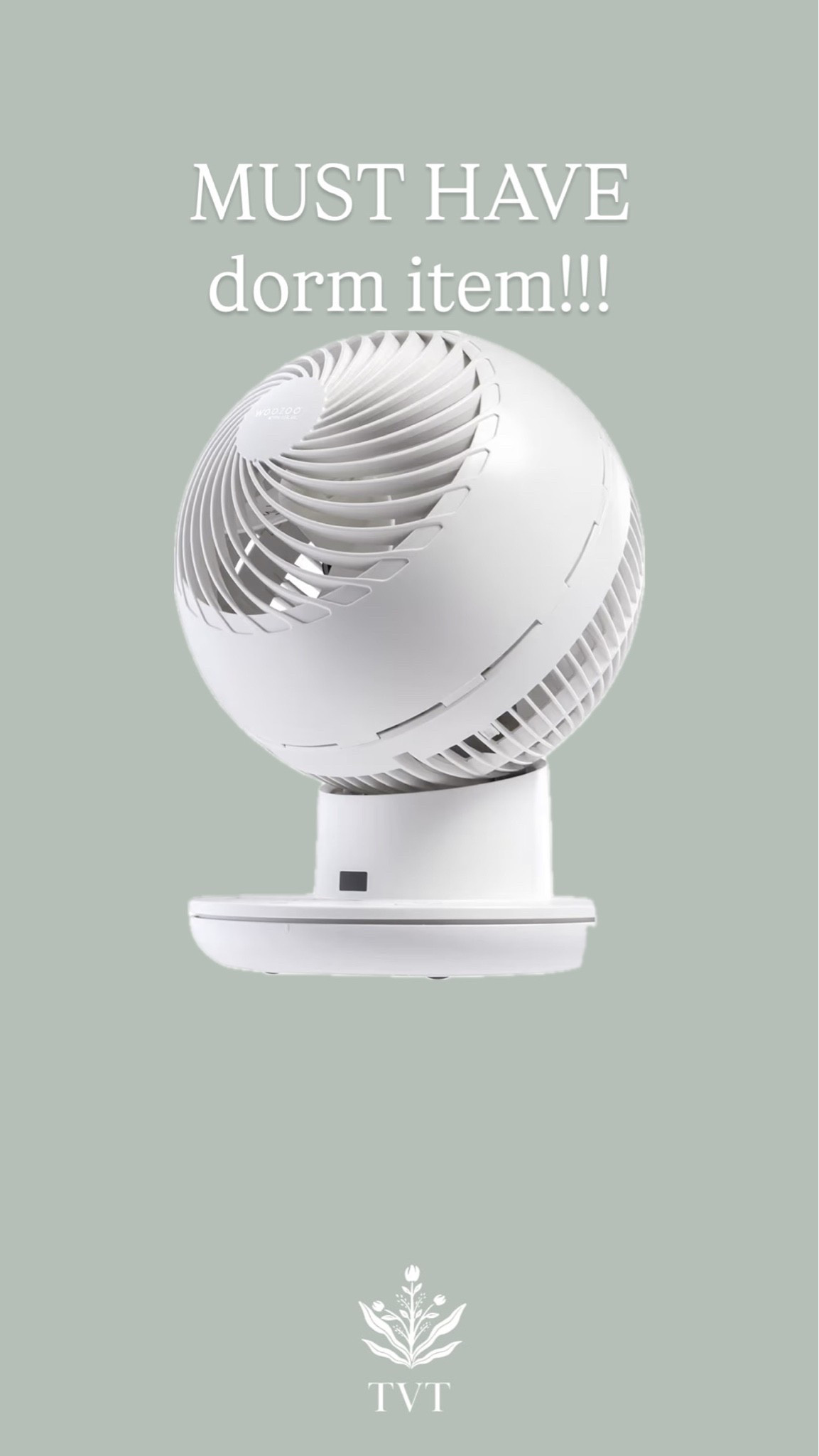 We have been waiting for this to go on sale! This fan is perfect for dorm rooms!