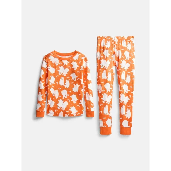 Halloween Boys' Tight Fit Long Sleeve Top and Pants Pajama Set from Way to Celebrate, 2-Piece, Si... | Walmart (US)