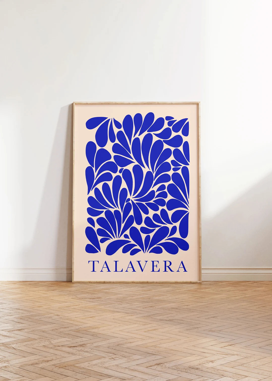 Talavera Print, Mexican wall art, Blue Talavera Tile, Matisse inspired wall art, Mexican Modernis... | Etsy (US)