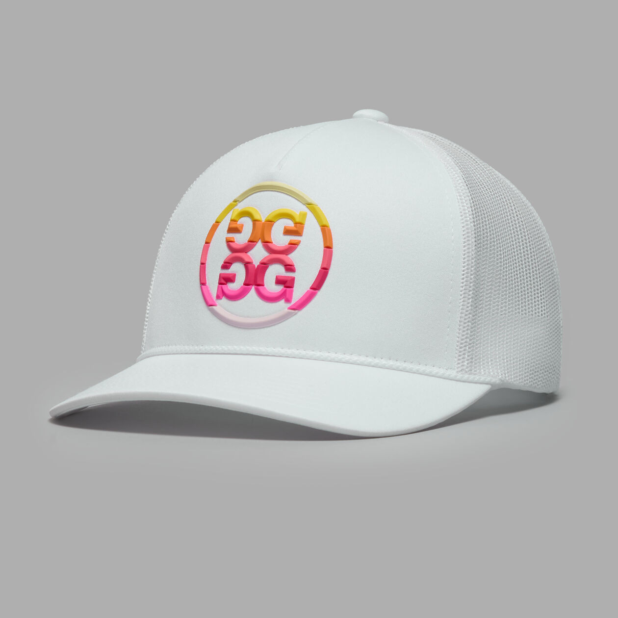GRADIENT CIRCLE G'S COTTON TWILL TRUCKER HAT | WOMEN'S HATS | G/FORE | G/FORE | GFORE.com