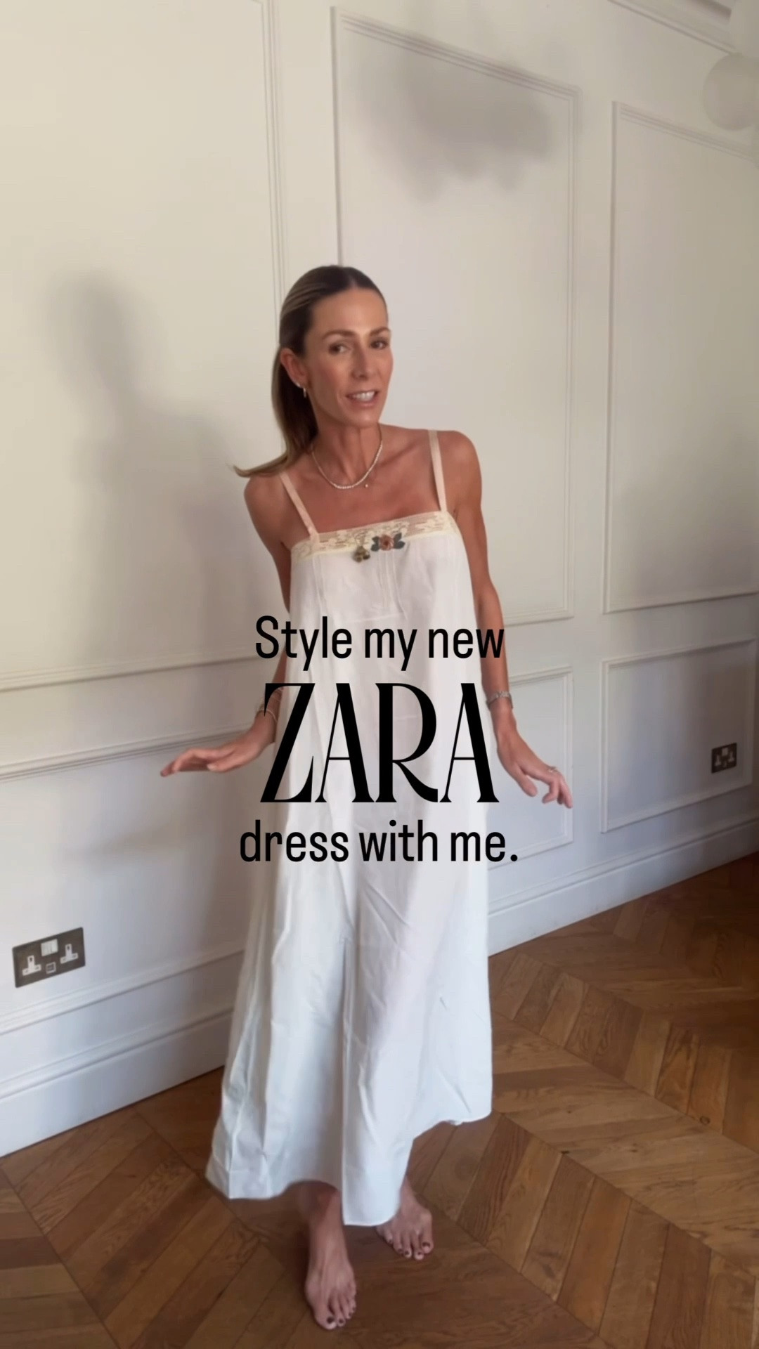 Style my new Zara dress with me… toughening it up with black leather sliders and a black tee around the waist.

#LTKsummer #LTKeurope #LTKuk