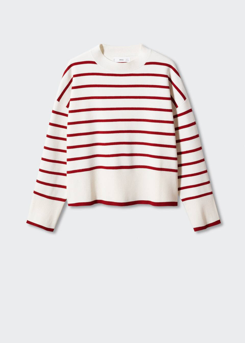 Oversized striped sweater -  Women | Mango USA | MANGO (US)