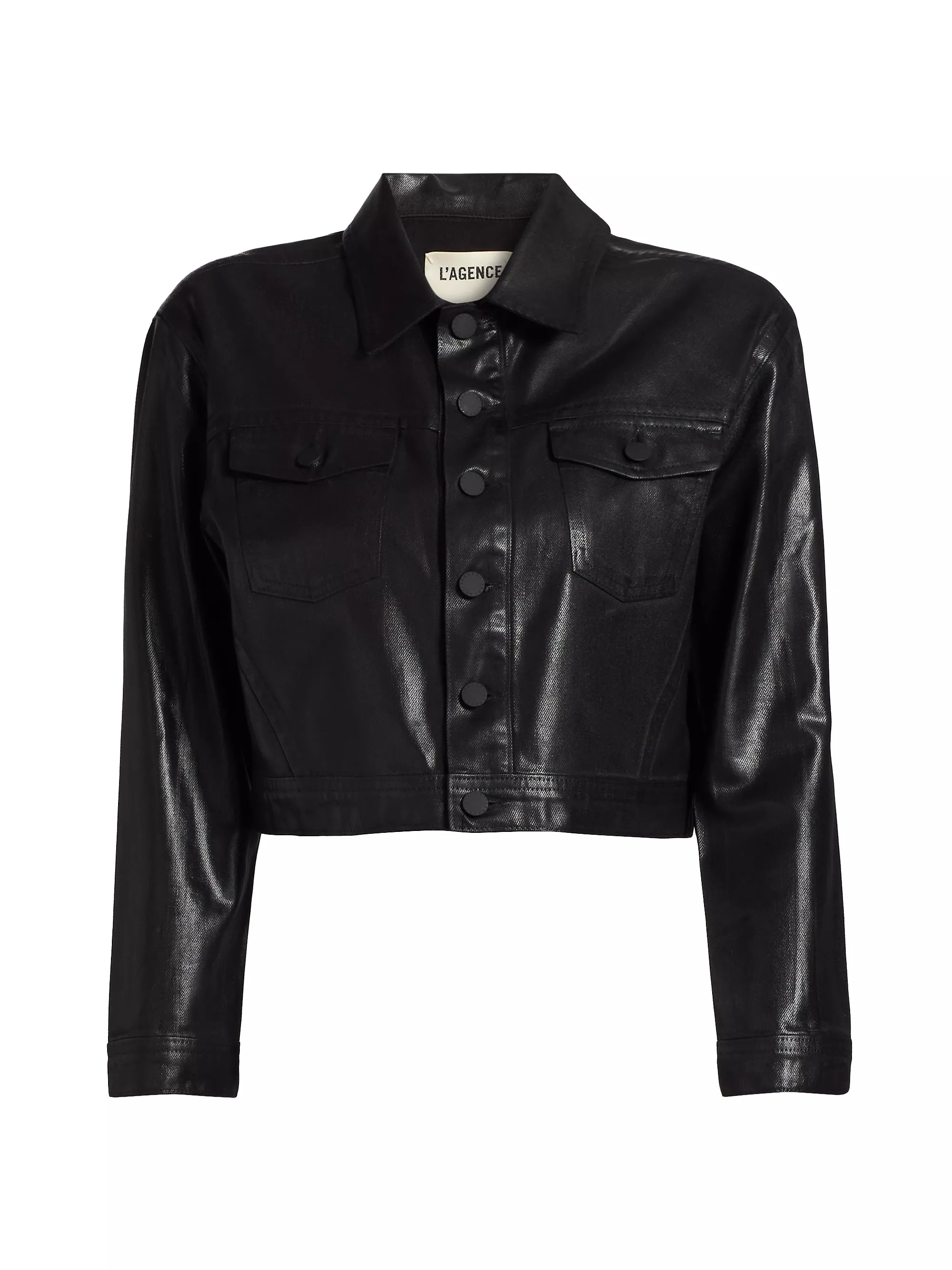 Koda Coated Denim Crop Jacket | Saks Fifth Avenue