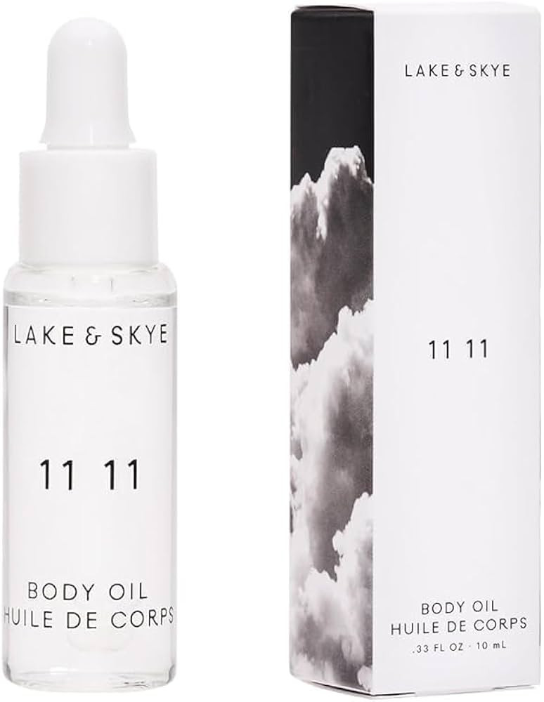 Lake & Skye 11 11 Body Oil Mini, 0.33 fl oz (10 ml) - Hydrating with Vitamin E & Sweet Almond Oil... | Amazon (US)