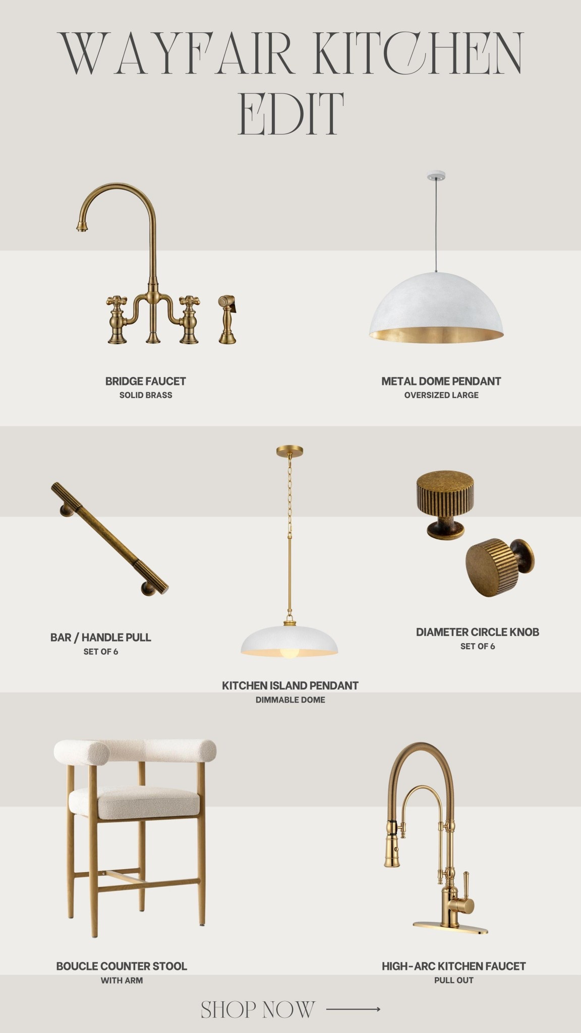 Timeless pieces for an organic modern European kitchen ✨ @Wayfair #ad #Wayfair  #WayfairPartner



Home decor
Kitchen
Knobs 
Pulls
Lighting
Faucet
Stools



#LTKSaleAlert #LTKSpringSale #LTKHome