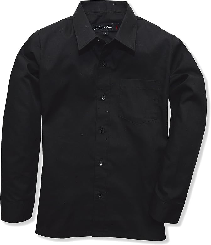Johnnie Lene Boys Long Sleeves Dress Shirt from Baby to Teen | Amazon (US)