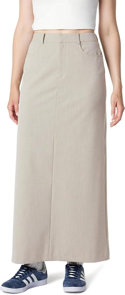 The Drop Women's Denis Woven Long Column Skirt | Amazon (US)