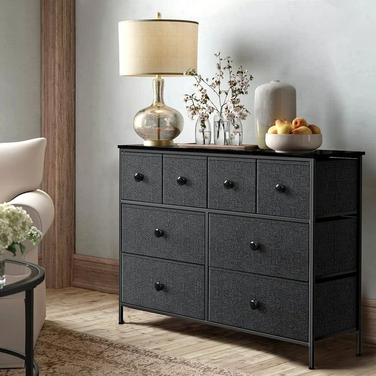 REAHOME 8 Drawer Dresser for Bedroom Chest of Drawers Closets Storage Units Organizer Tower Steel... | Walmart (US)