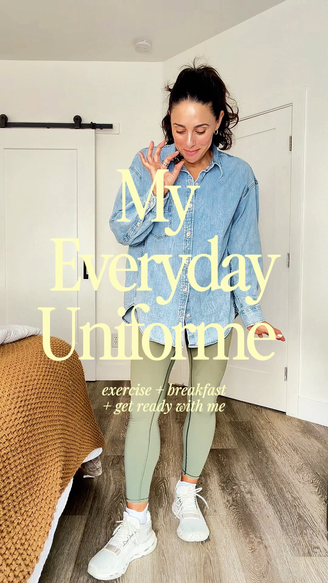 My Everyday Uniform 🤍

Vuori leggings + sports bra, On Cloud sneakers, and my go-to denim shirt from Aritzia. The perfect mix of comfort, movement, and effortless style for everyday life. ✨

#EverydayUniform #AthleisureStyle #Vuori #Aritzia #OnCloud #CasualStyle #EverydayStyle #EffortlessStyle

#LTKActive #LTKstorytime #LTKootd
