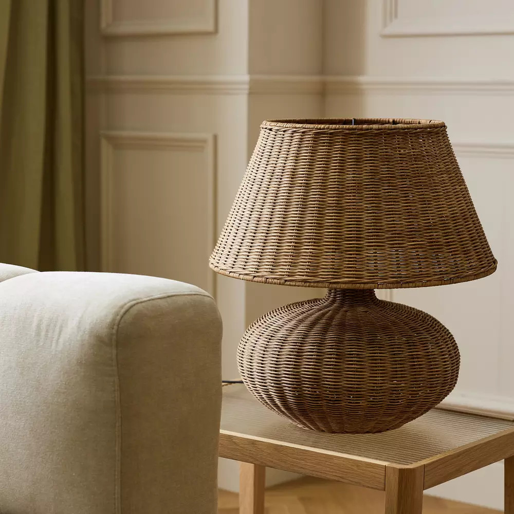 Buy Habitat XL Wicker Table Lamp - Natural | Table lamps | Habitat | Habitat UK