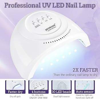 JODSONE 20 Colors Gel Nail Polish Kit with U V Light Base Top Matte Coat High Shine Vibrant Nail ... | Amazon (US)