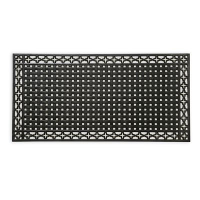 Lattice Rubber Door Mat with Quatrefoil Pattern & Weather-Resistant Design | Frontgate
