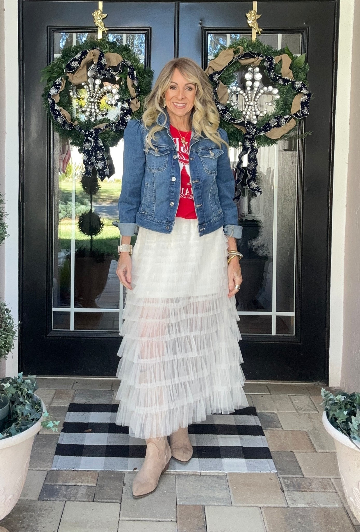 What I wore to a Christmas lunch with friends from my women’s group at church. 

#LTKHoliday #LTKFindsUnder50 #LTKSaleAlert